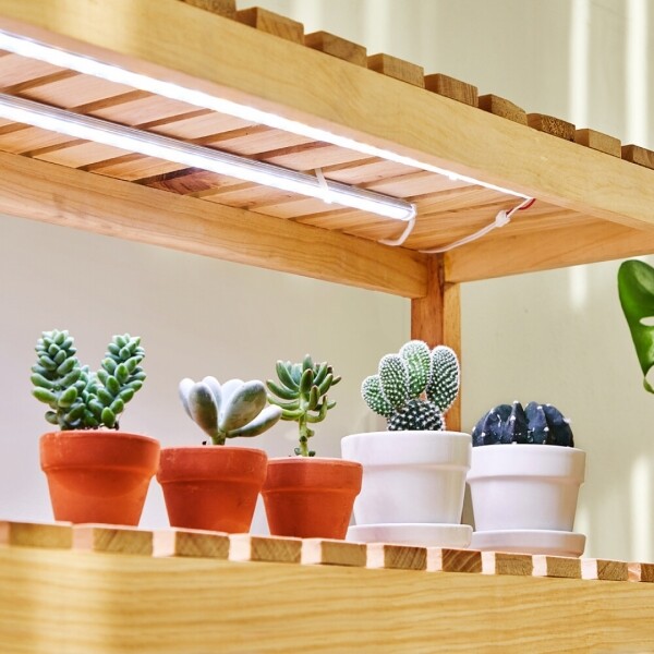 싱그러운 집,[50cm A세트 1열 3단] 슈퍼팜 삼성 LED 식물등 백색광 (완제품) 4단선반