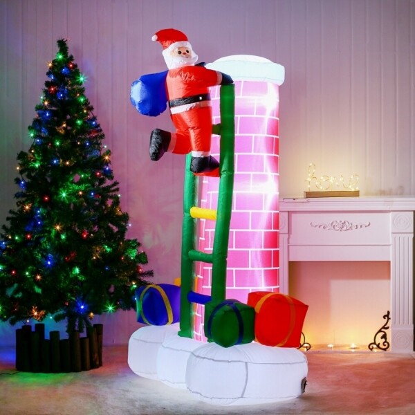 싱그러운 집,LED 에어벌룬 대형 굴뚝타는 산타