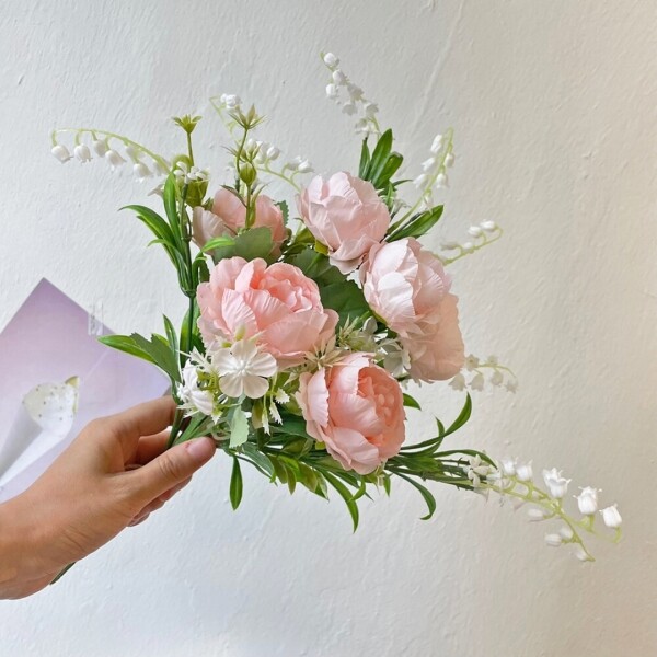 싱그러운 집,플뢰르 피오니 세트 - 인테리어 조화 꽃다발 세트 기념일 생일 선물꽃