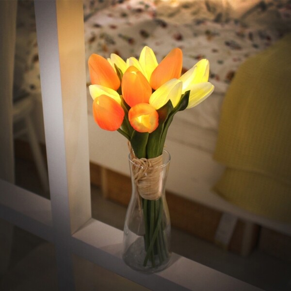 싱그러운 집,오렌지 튤립 부케 LED - orange tulip bouquet LED (4colors)