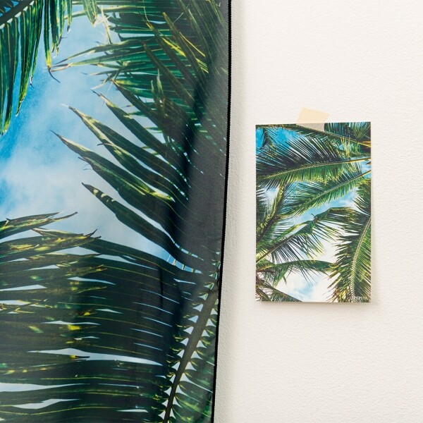 싱그러운 집,페피타 팜트리 쉬폰 포스터 패브릭 야자수 여름 휴양지 하와이 자연 나무 제주도 썸머